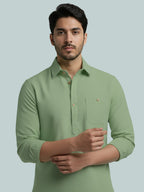 TerraDesi Men's Premium Cotton Short Kurta – Modern Ethnic Essential (SE82)