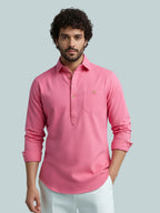 TerraDesi Modern Cotton Kurta for Men – Casual Ethnic Essential (SE86)