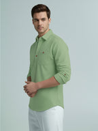 TerraDesi Onyx Midnight Solid Cotton Short Kurta