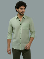 TerraDesi Ruby Regal Solid Cotton Blend Formal Shirt