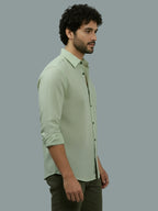 TerraDesi Ruby Regal Solid Cotton Blend Formal Shirt