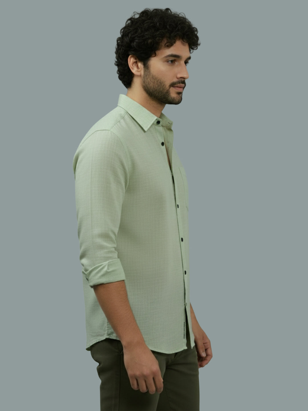 TerraDesi Ruby Regal Solid Cotton Blend Formal Shirt