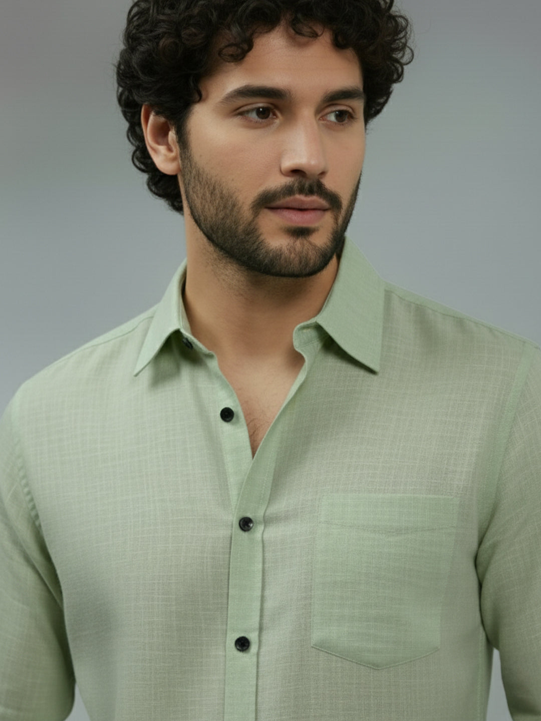TerraDesi Ruby Regal Solid Cotton Blend Formal Shirt