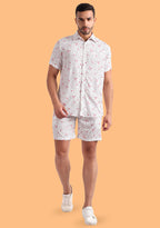 TerraDesi Pink Racquet Sprinkles Viscose Co-Ord Set