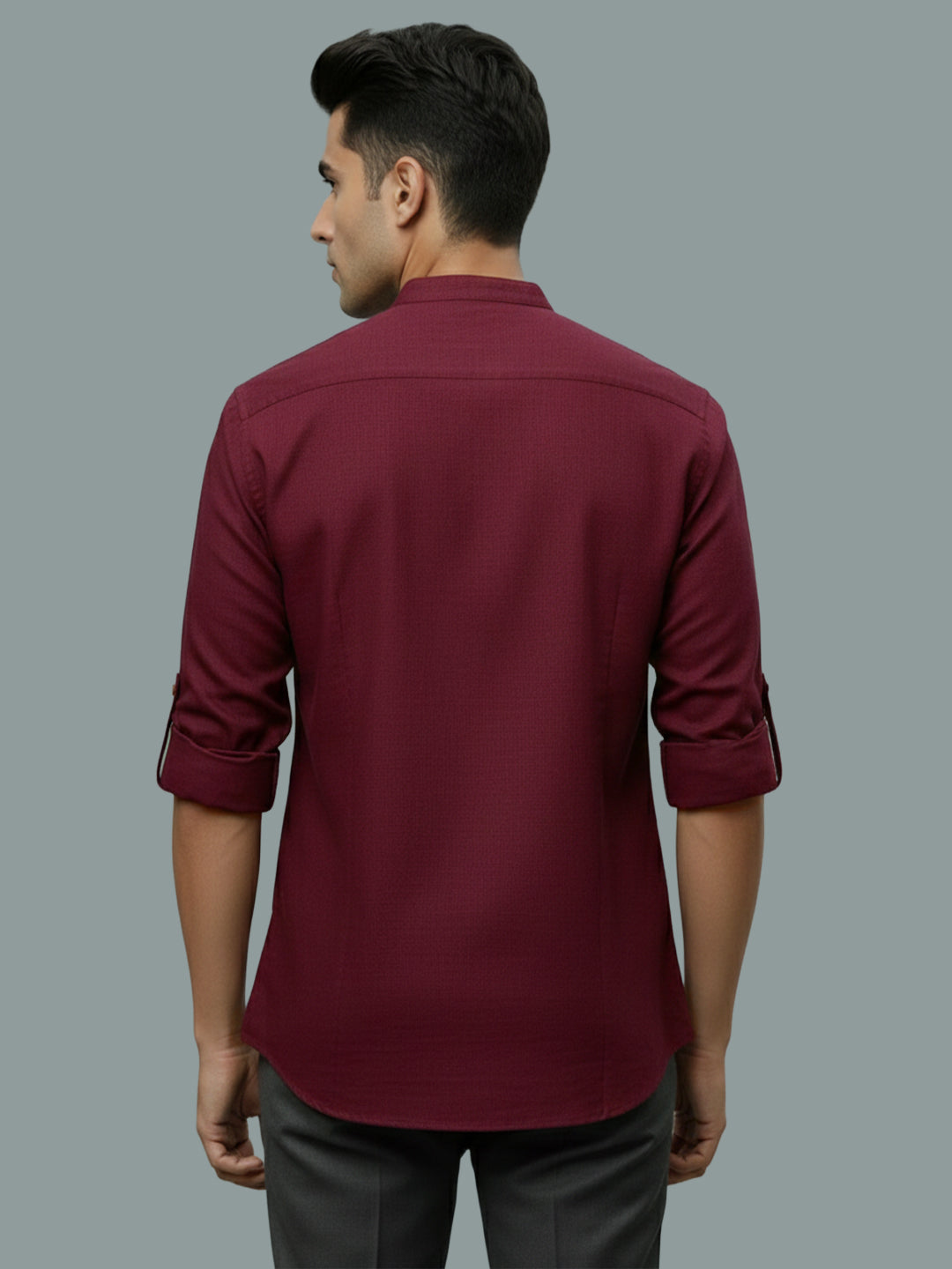 TerraDesi Men's Casual Regular Fit Full Sleeve Pocket Contrast Kurta (SE119)