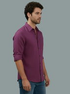 TerraDesi Onyx Stealth Solid Cotton Blend Formal Shirt