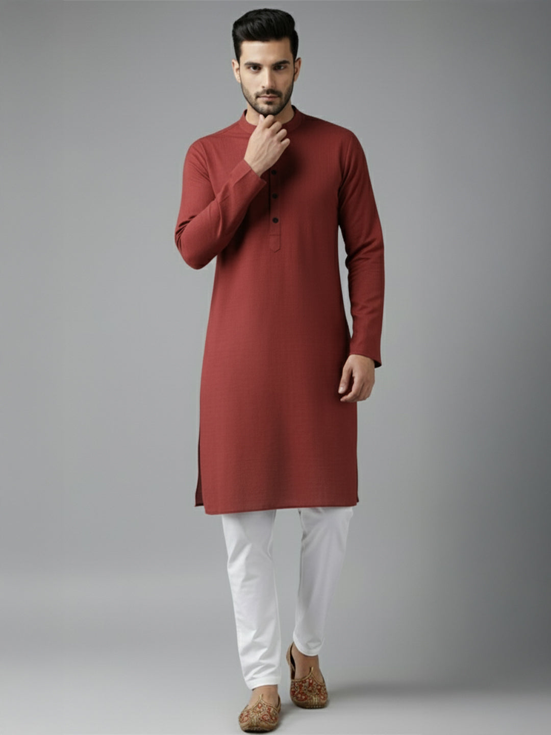 TerraDesi Midnight Classic Cotton Kurta Pajama Set