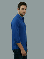 TerraDesi Saffron Ember Solid Cotton Formal Shirt
