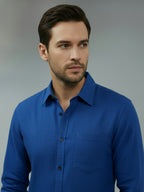 TerraDesi Saffron Ember Solid Cotton Formal Shirt
