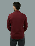 TerraDesi Saffron Ember Solid Cotton Formal Shirt