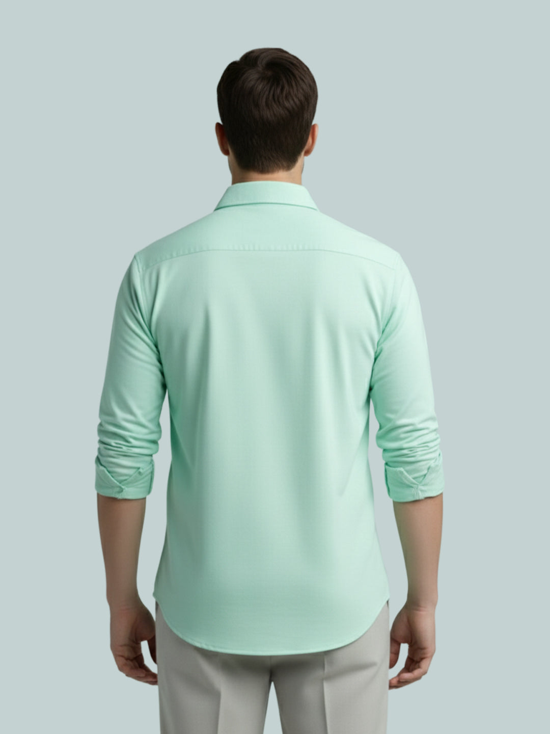 TerraDesi Onyx Midnight Solid Cotton Short Kurta