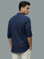 TerraDesi Men's Casual Regular Fit Full Sleeve Pocket Contrast Kurta (SE119)