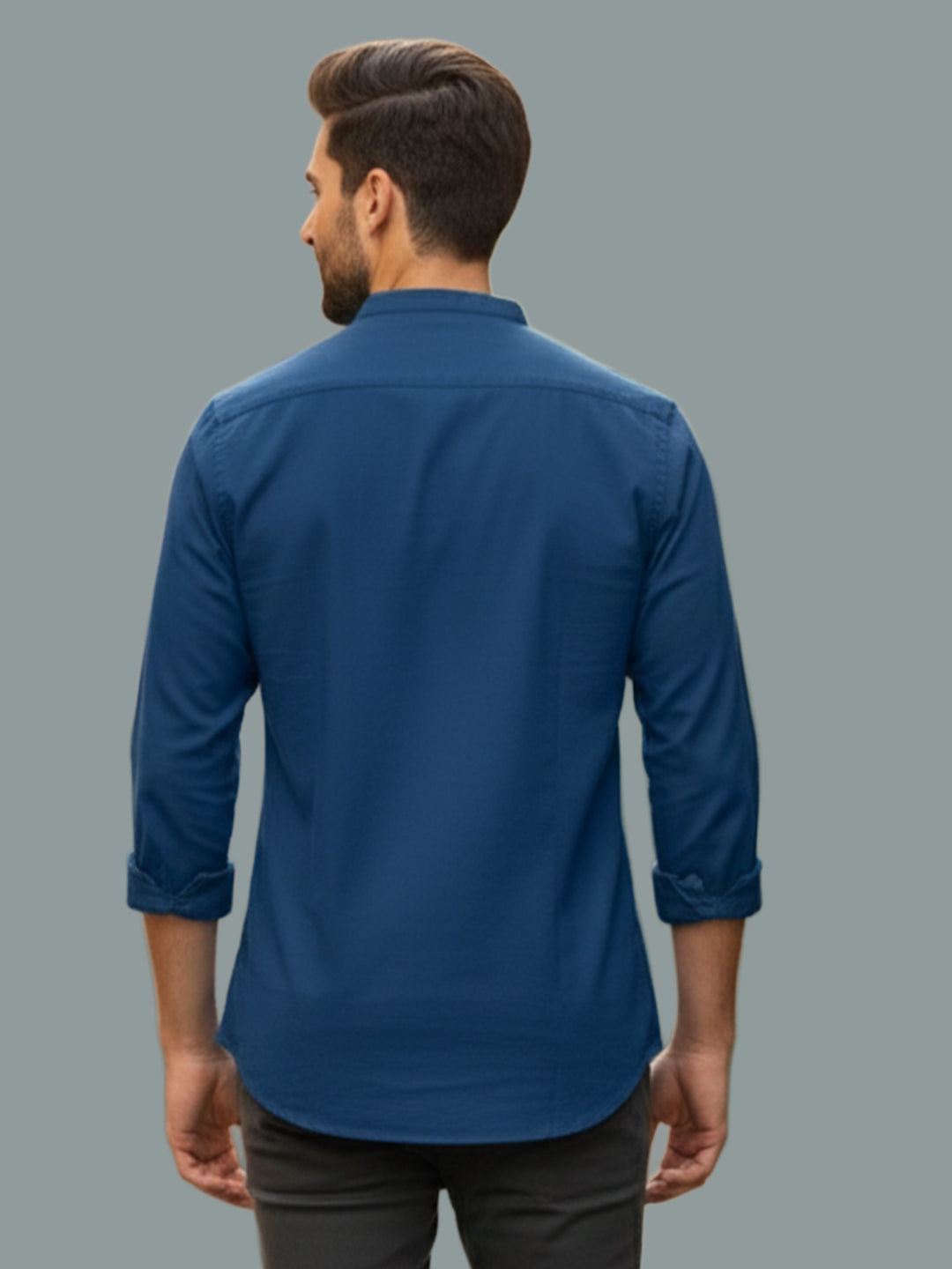 TerraDesi Men's Regular Fit Cotton Mandarin Collar Kurta (SE120)