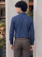 TerraDesi SunAura Yellow Cotton Classic Shirt