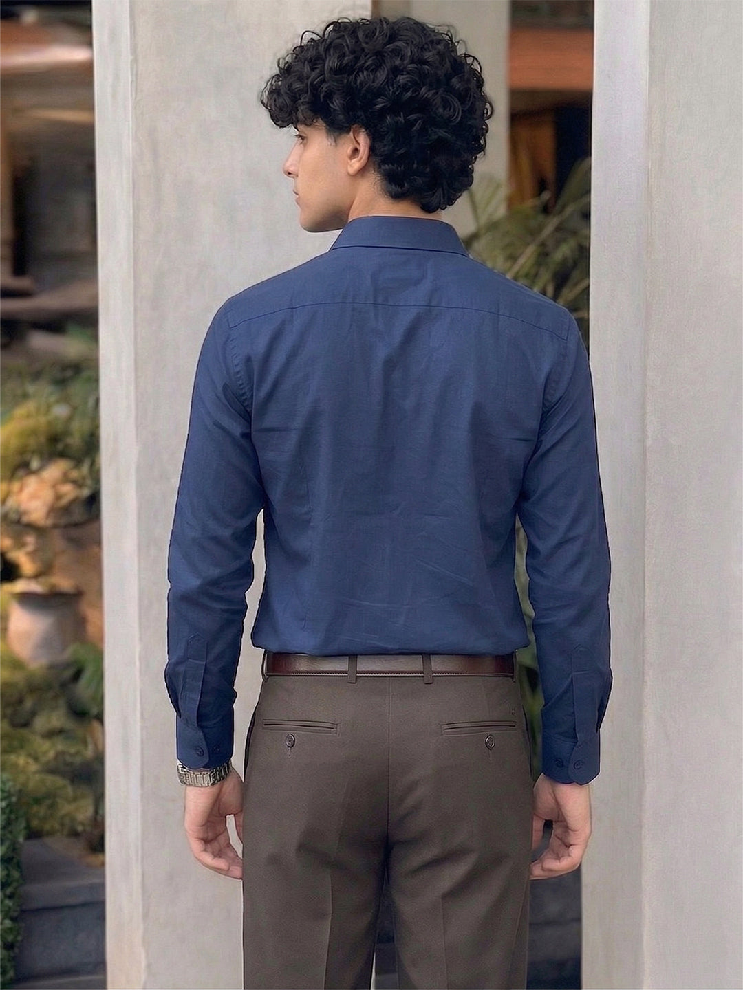 TerraDesi SunAura Yellow Cotton Classic Shirt