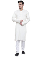 TerraDesi Saffron Heritage Cotton Kurta Pajama Set for Men