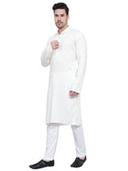 TerraDesi Saffron Heritage Cotton Kurta Pajama Set for Men