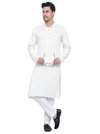 TerraDesi Saffron Heritage Cotton Kurta Pajama Set for Men