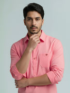TerraDesi Men's Premium Cotton Short Kurta – Modern Ethnic Essential (SE82)
