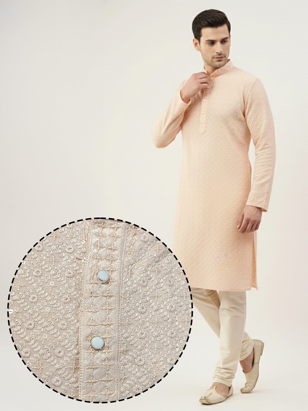 NoirVansh Luxe Sequin Kurta | TerraDesi Black Festive Statement Kurta