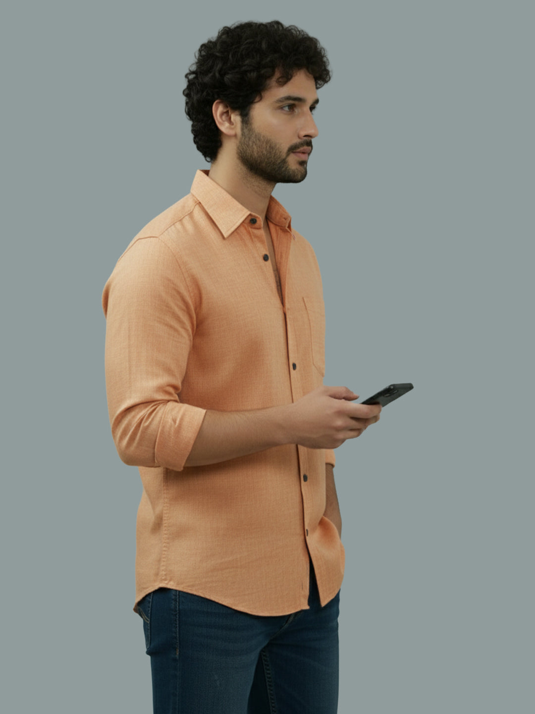 TerraDesi Ruby Regal Solid Cotton Blend Formal Shirt