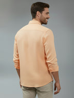 TerraDesi Alabaster Peak Solid Cotton Blend Formal Shirt
