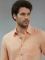 TerraDesi Onyx Stealth Solid Cotton Blend Formal Shirt