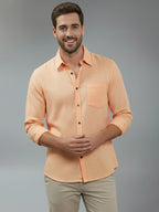 TerraDesi Alabaster Peak Solid Cotton Blend Formal Shirt