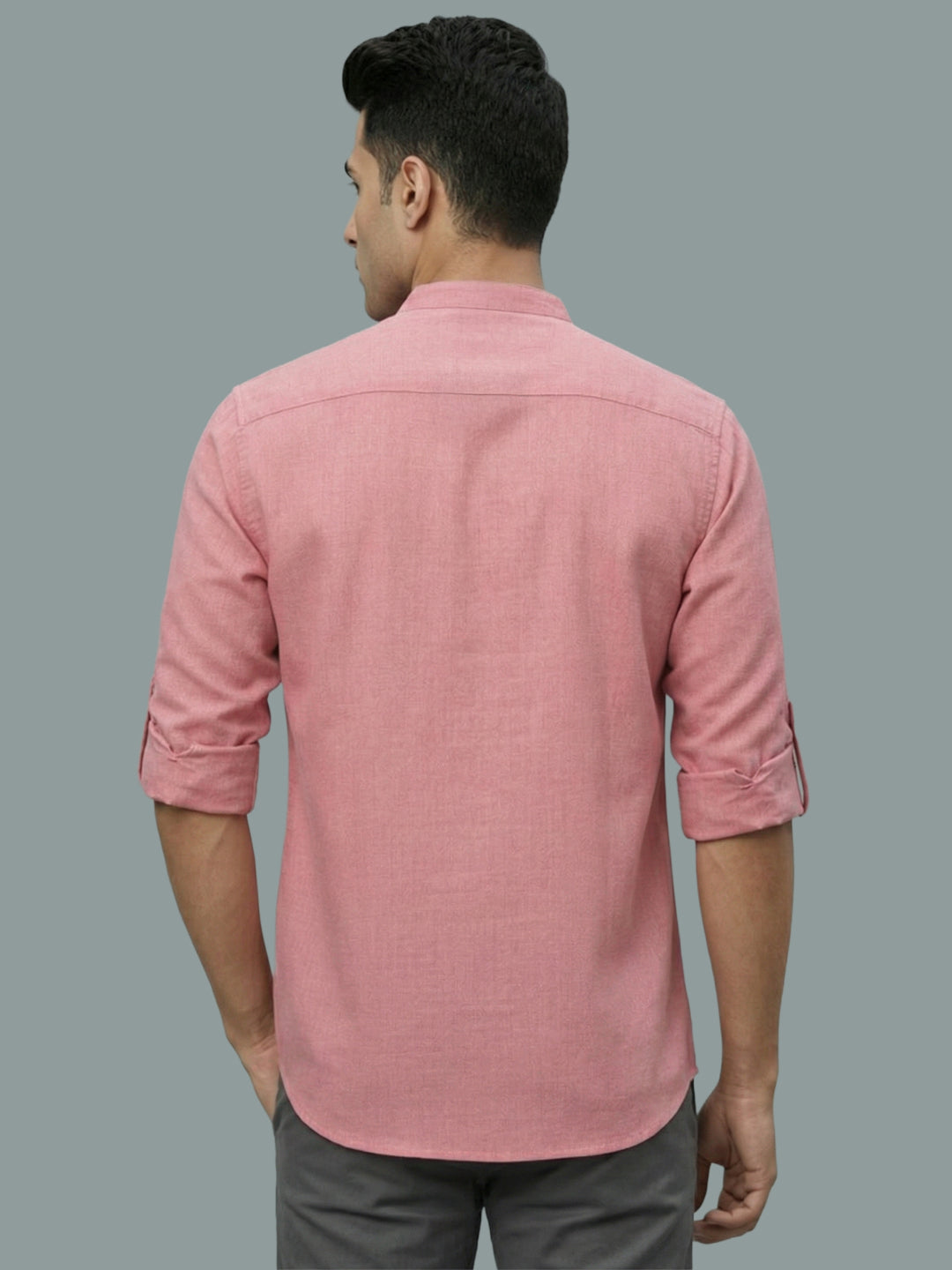TerraDesi Men's Casual Regular Fit Full Sleeve Pocket Contrast Kurta (SE119)