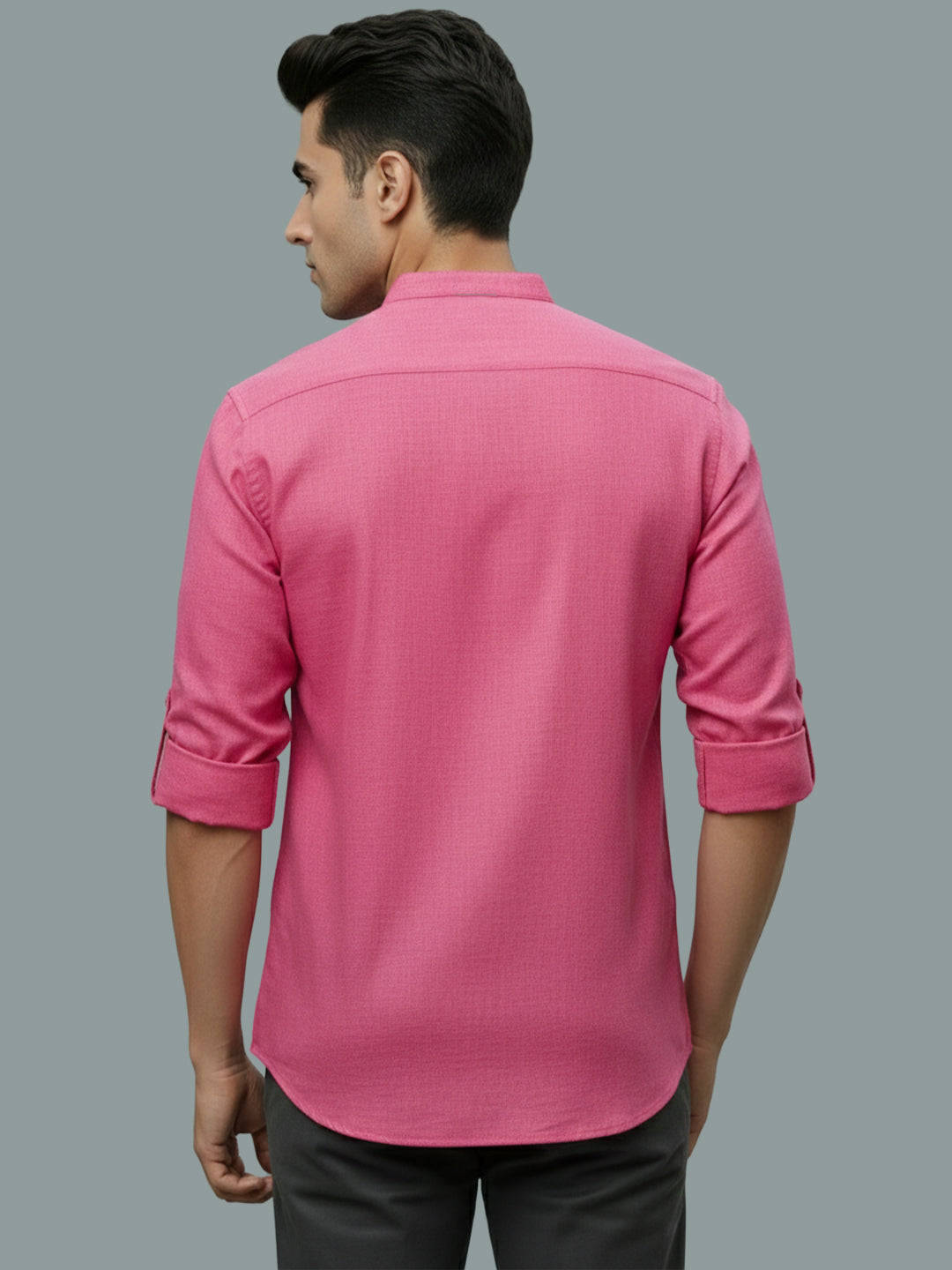 TerraDesi Men's Casual Regular Fit Full Sleeve Pocket Contrast Kurta (SE119)