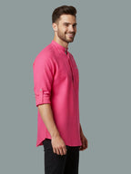 TerraDesi Men's Regular Fit Cotton Mandarin Collar Kurta (SE120)