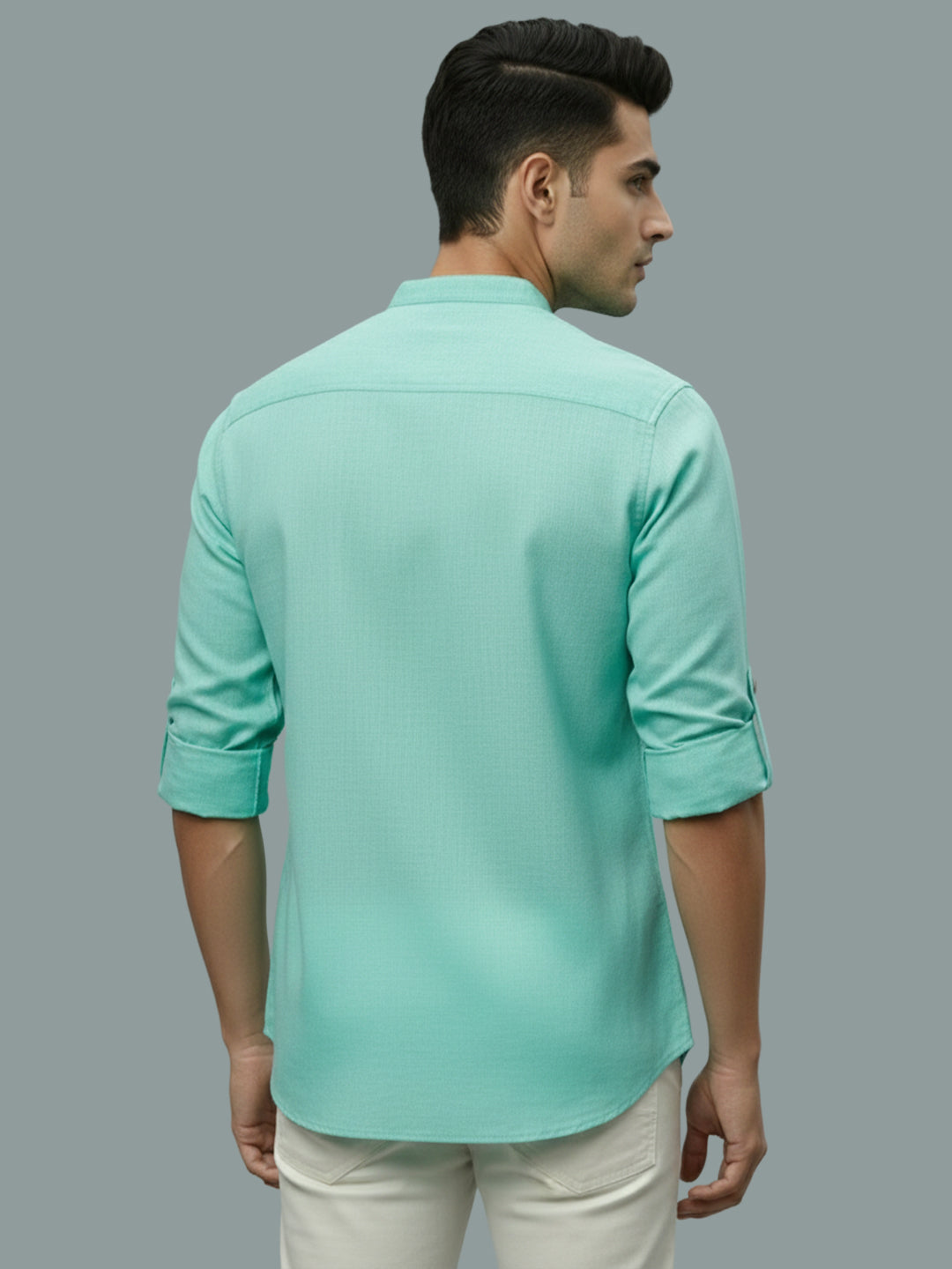 TerraDesi Men's Casual Regular Fit Full Sleeve Pocket Contrast Kurta (SE119)