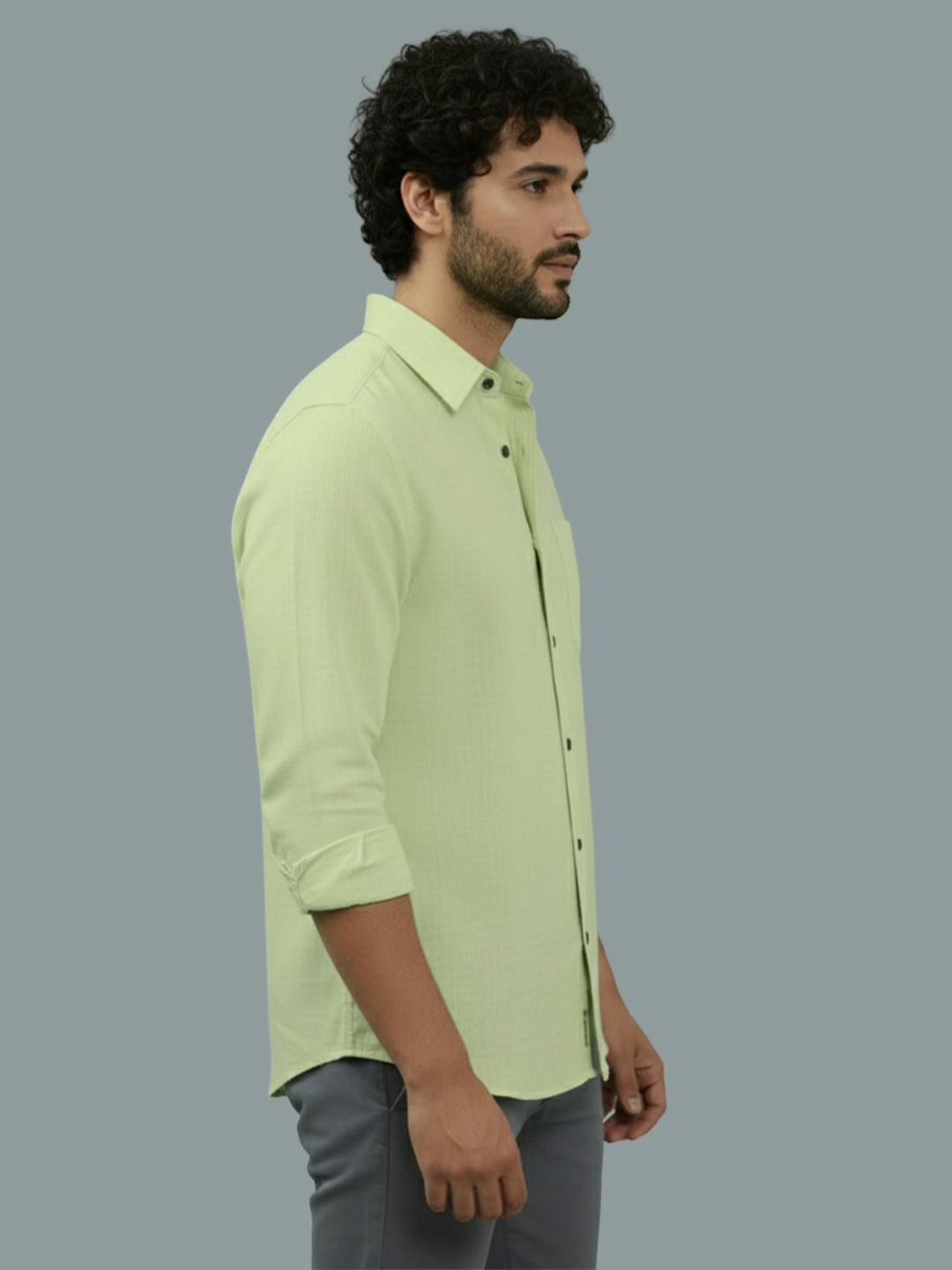 TerraDesi Ruby Regal Solid Cotton Blend Formal Shirt