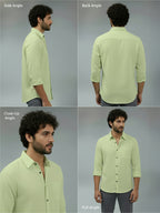 TerraDesi Ruby Regal Solid Cotton Blend Formal Shirt