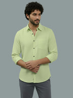 TerraDesi Ruby Regal Solid Cotton Blend Formal Shirt