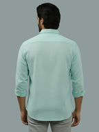 TerraDesi Citrine Glow Solid Cotton Blend Formal Shirt