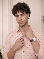 TerraDesi Urban Crest Printed Cotton Shirt for Men
