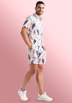 TerraDesi Pastel Petal Leaf Viscose Co-Ord Set