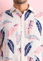 TerraDesi Pastel Petal Leaf Viscose Co-Ord Set