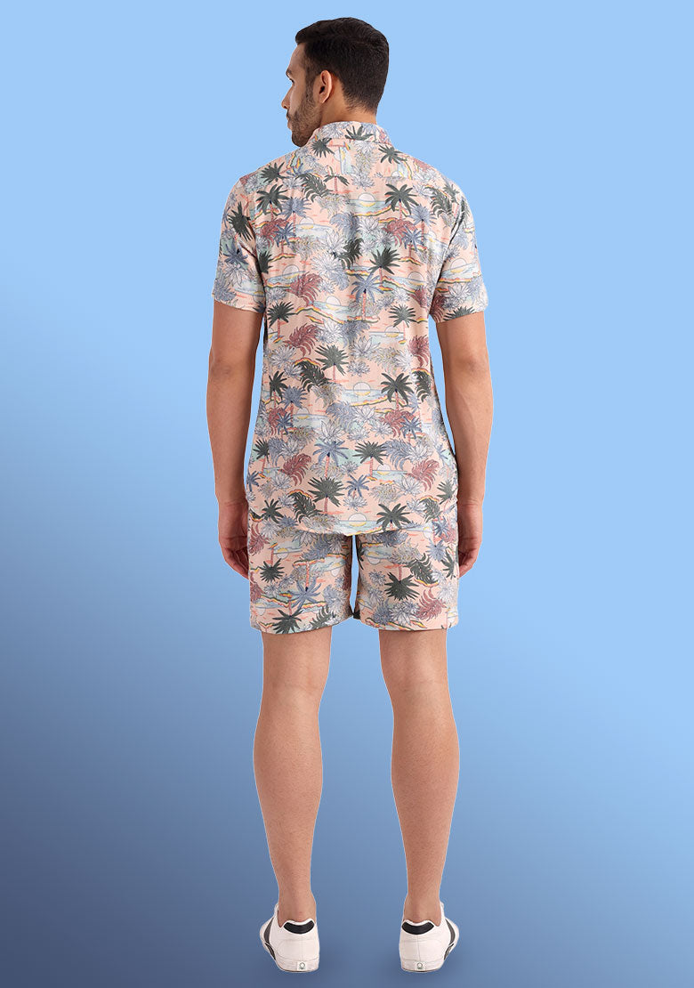 TerraDesi Sunset Shore Tropical Viscose Co-Ord Set
