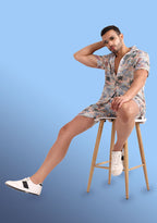 TerraDesi Sunset Shore Tropical Viscose Co-Ord Set