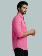 TerraDesi Men's Solid Cotton Short Kurta | Casual Full Sleeve Regular Fit (SE89)