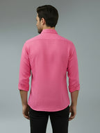 TerraDesi Saffron Ember Solid Cotton Formal Shirt
