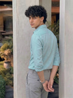 TerraDesi SunAura Yellow Cotton Classic Shirt