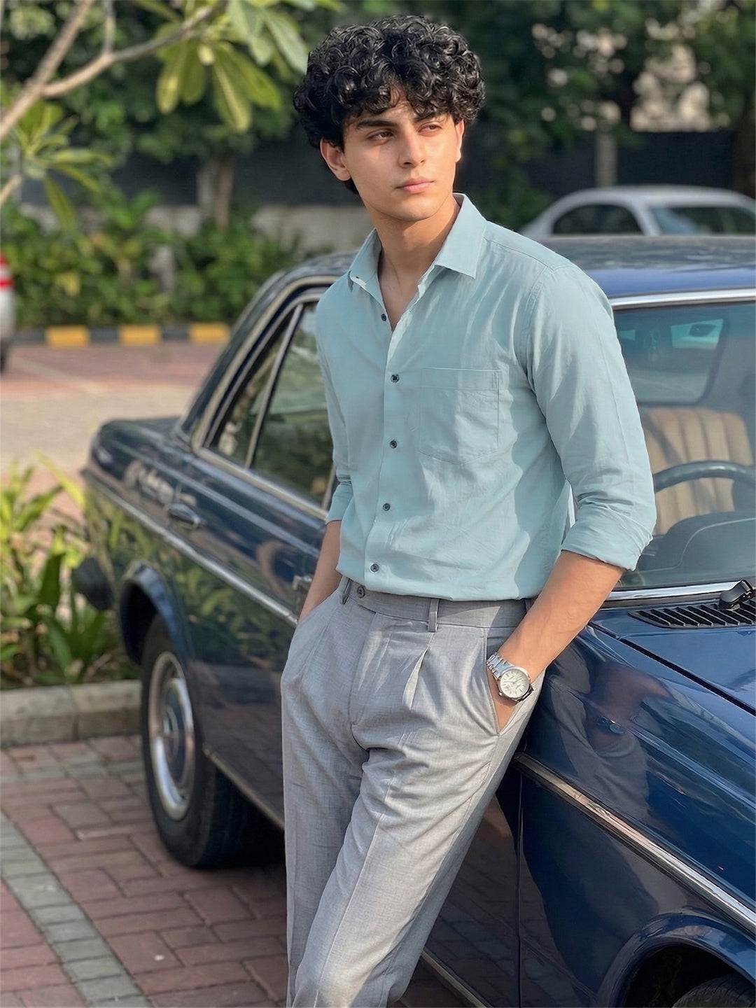 TerraDesi SunAura Yellow Cotton Classic Shirt