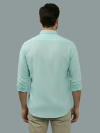 TerraDesi Saffron Ember Solid Cotton Formal Shirt