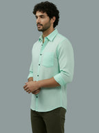 TerraDesi Ruby Regal Solid Cotton Blend Formal Shirt