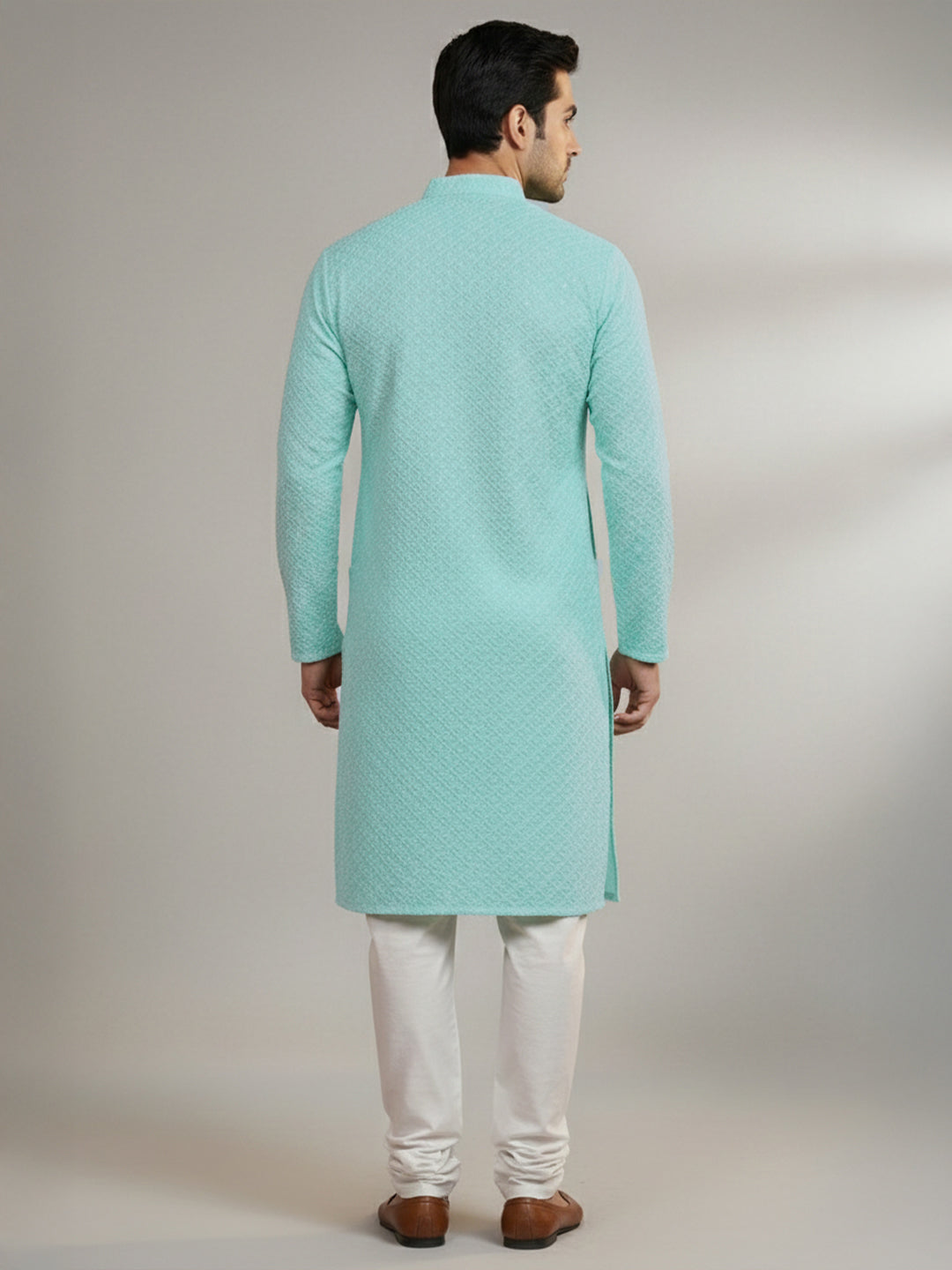 NoirVansh Luxe Sequin Kurta | TerraDesi Black Festive Statement Kurta