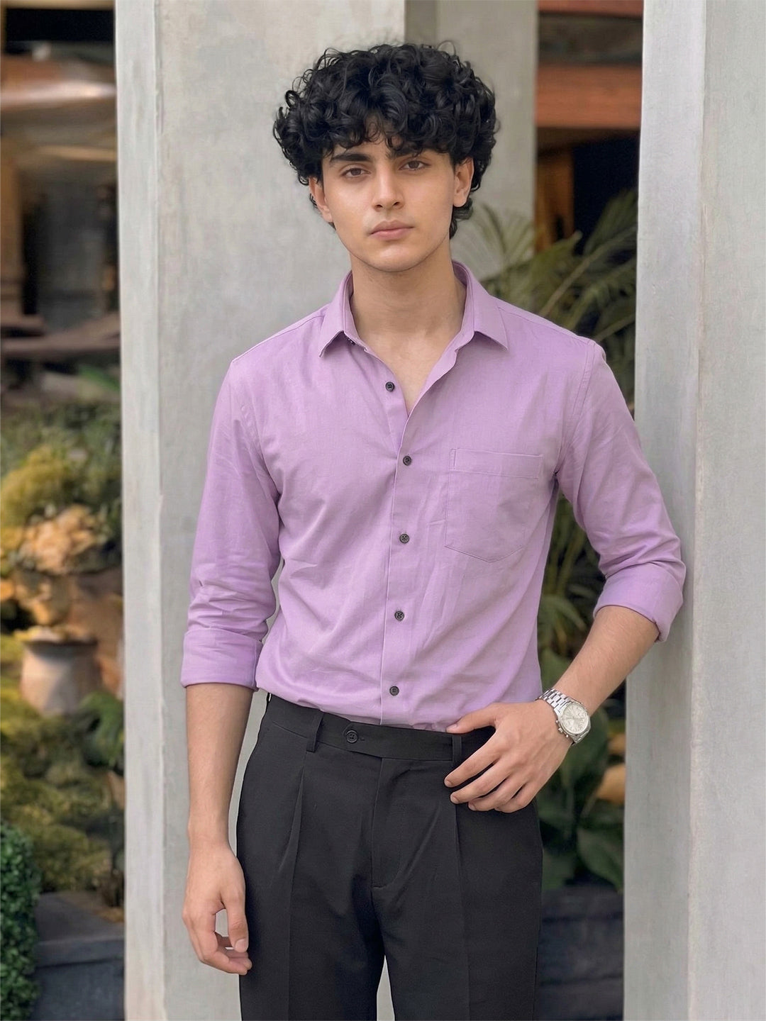 TerraDesi SunAura Yellow Cotton Classic Shirt