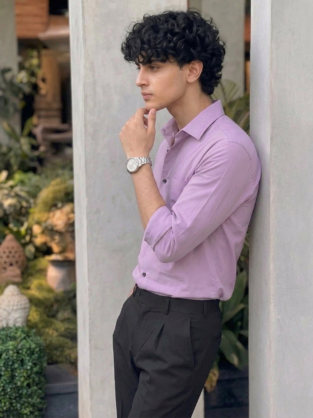 TerraDesi SunAura Yellow Cotton Classic Shirt